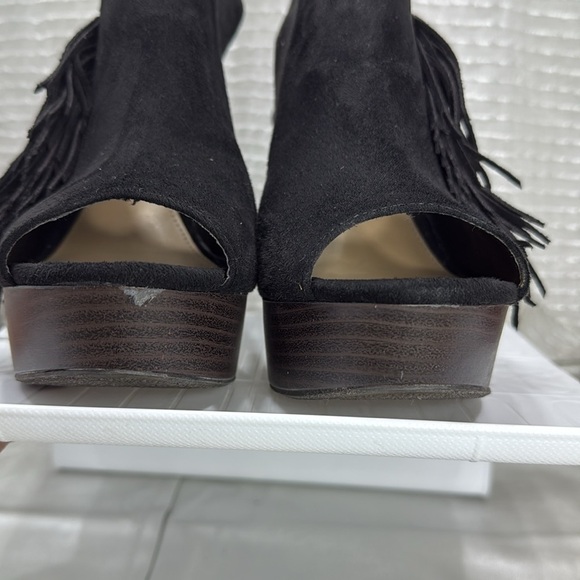 (N8) REPORT Black Suede Wedge,size 8.5 women - Picture 6 of 11